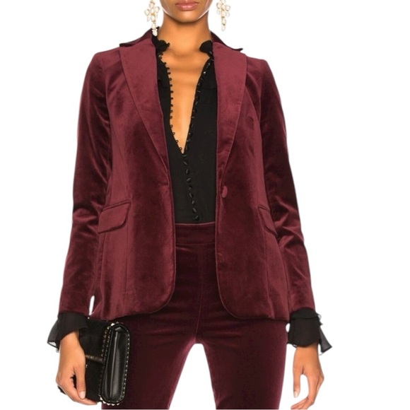 Frame • Velvet Classic Blazer Pinot - Picture 13 of 16